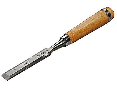 Стаместка-долото ЗУБР Классик, 10 мм, с деревян. рукояткой, 18096-10