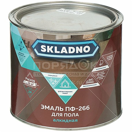 красно-коричневый  5,5 кг  SKLADNO ПФ-266 