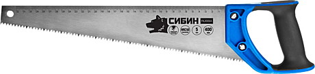 Ножовка по дереву (пила) СИБИН 400мм, шаг 5, 15055-40