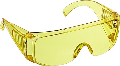 Очки защитные STAYER STANDARD с боковой вентиляцией, желтые 11042
