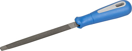 ЗУБР Профессионал трёхгранный напильник для заточки ножовок, двухкомпонентная рукоятка, 150 мм