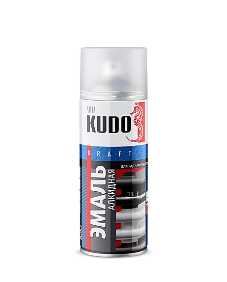 для радиаторов отопления KUDO эмаль термостойкая аэрозольная белая 520мл KU-5101(12)