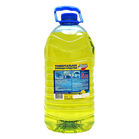 Золушка универсальное моющее средство, 5 л, Лимон (бутылка ПЭТ, 4 шт)