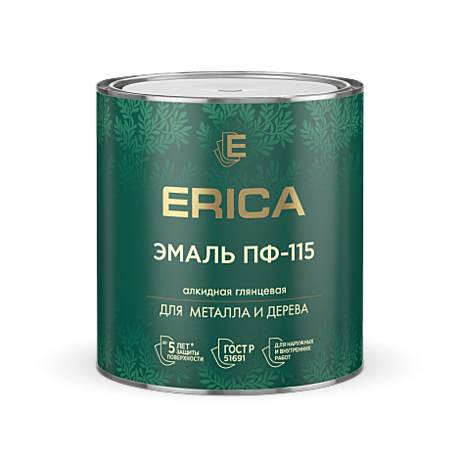 БЕЖЕВАЯ 2,6 кг ПФ-115 эмаль алкидная глянцевая ERICA (6)
