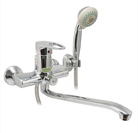 Смеситель для ванны aQuaDv Латунь, Б Изог Кор с Пер, Арт 810 - 02 Brass