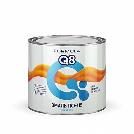 черная  1,9 кг FORMULA Q8 Эмаль ПФ-115 (6)