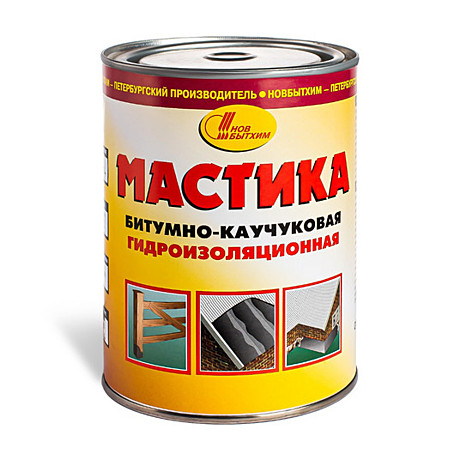 Мастика каучук.битум. 1л НБХ (12)