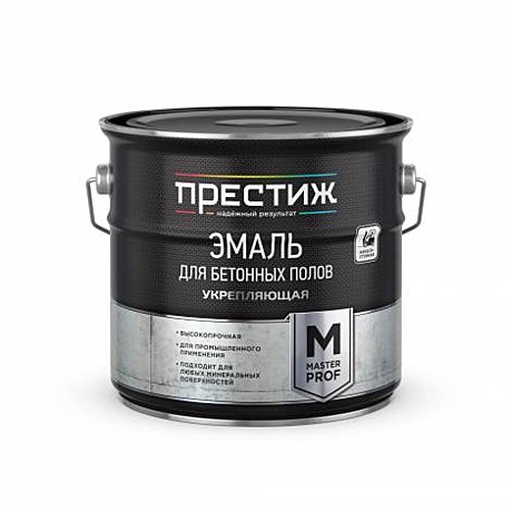 БЕЛАЯ Престиж М Эмаль ДЛЯ БЕТОННЫХ ПОЛОВ  3,5 кг