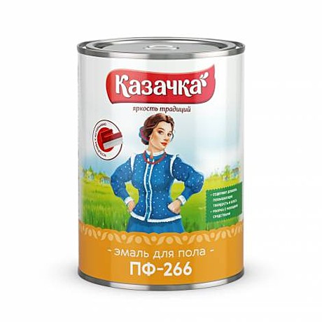 светлый орех Эмаль Казачка ПФ-266 0,9 кг (14)