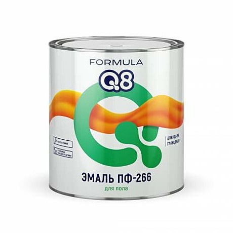 желто-коричневый  2,7/2,6 кг FORMULA Q8 Эмаль ПФ-266 (6)