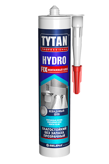 Клей монтажный Hydro Fix  акриловый прозрачный  TYTAN 310мл. (12), 10774