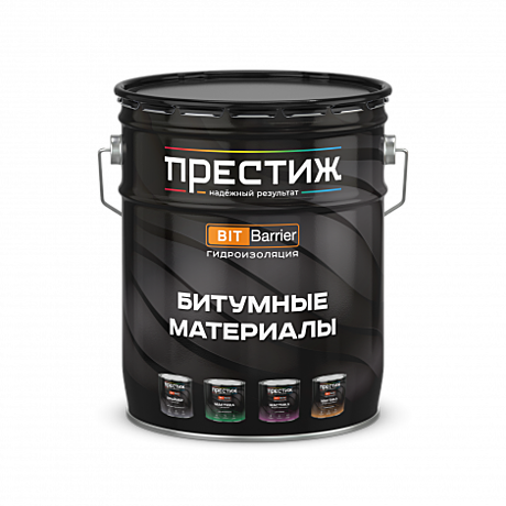 ПРЕСТИЖ МАСТИКА битумная ДЛЯ ФУНДАМЕНТА 17 кг.