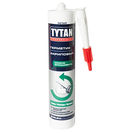 Герметик акриловый белый Титан 280 мл (12), 04889/50400/14889