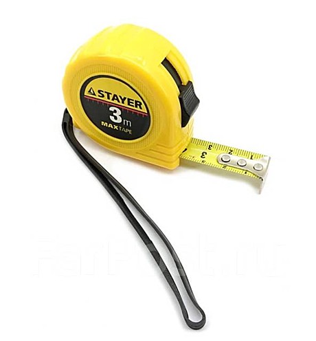 Рулетка STAYER MSTER MaxTape 3м*16мм, пластик.корпус, 34014-03-16