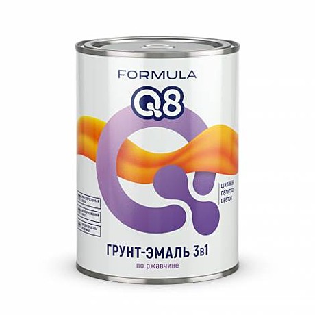 Грунт-эмаль  по ржавчине 3в1 FORMULA 0,8кг красная (14) 