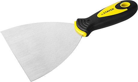 Шпатель STAYER MAXFlat, 120 мм, профилированное полотно, двухкомп. ручка, нержавеющий, 10041-12