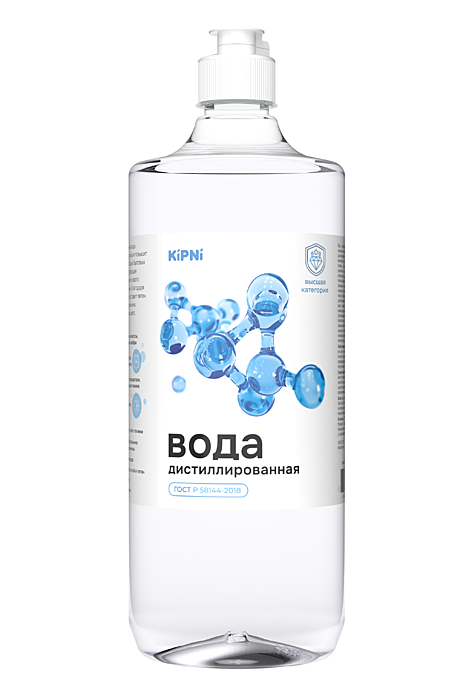 Вода дистиллированная, ПЭТ 1 л., Ясхим (24)
