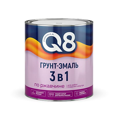Грунт-эмаль  по ржавчине 3в1 FORMULA 5,5 кг коричневая (2)