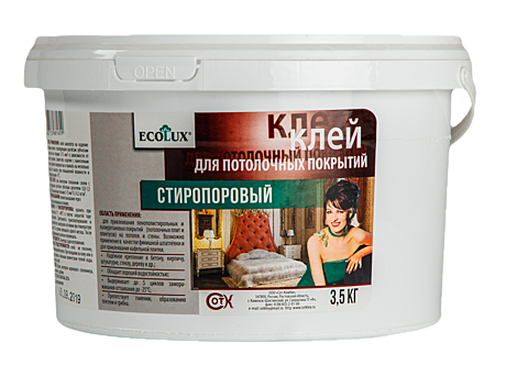 Клей стиропоровый 3,5 кг ECOLUX (4)
