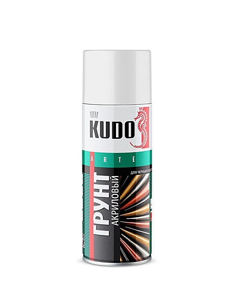  черный грунт KUDO акриловый универ/аэрозольная 520мл KU-2103 (12)
