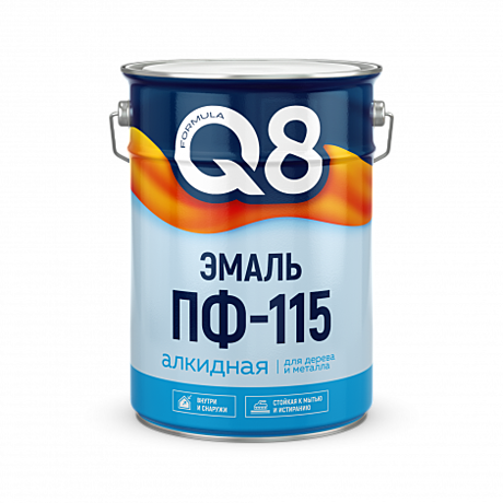 светло-голубая 5,5 кг FORMULA Q8 Эмаль ПФ-115 (2)