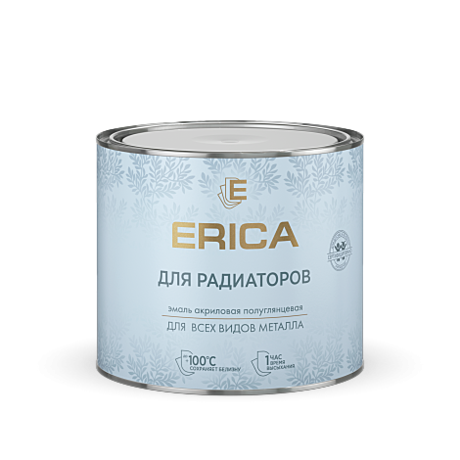 Эмаль ERICA акриловая д/радиаторов отопления 1,8 кг (6)