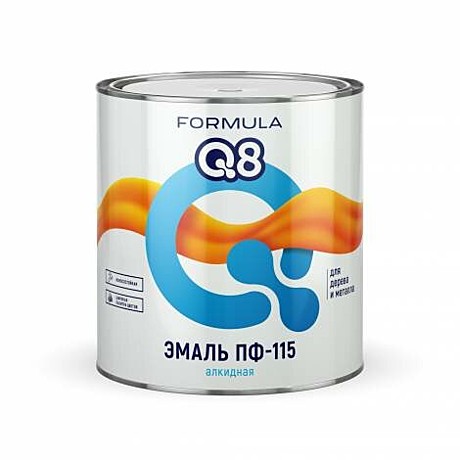 желто-коричневая 2,6 кг FORMULA Q8 Эмаль ПФ-115 (6)