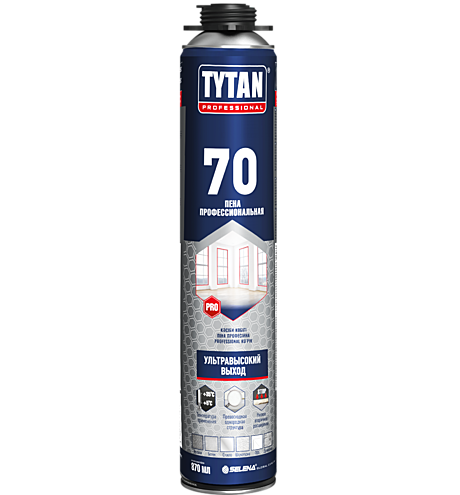 Пена монтажная Профессиональная TYTAN Professional Ultra 70 пена 870 мл (12)
