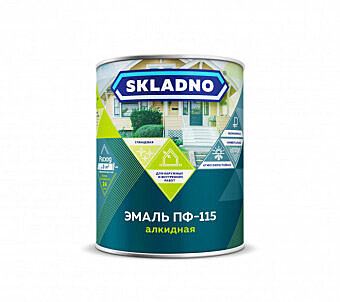 терракотовая 1,8 кг SKLADNO Эмаль ПФ-115 (6)