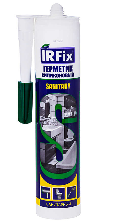 IRFIX Герметик силиконовый санитарный 310мл бесцветный (16шт/кор)