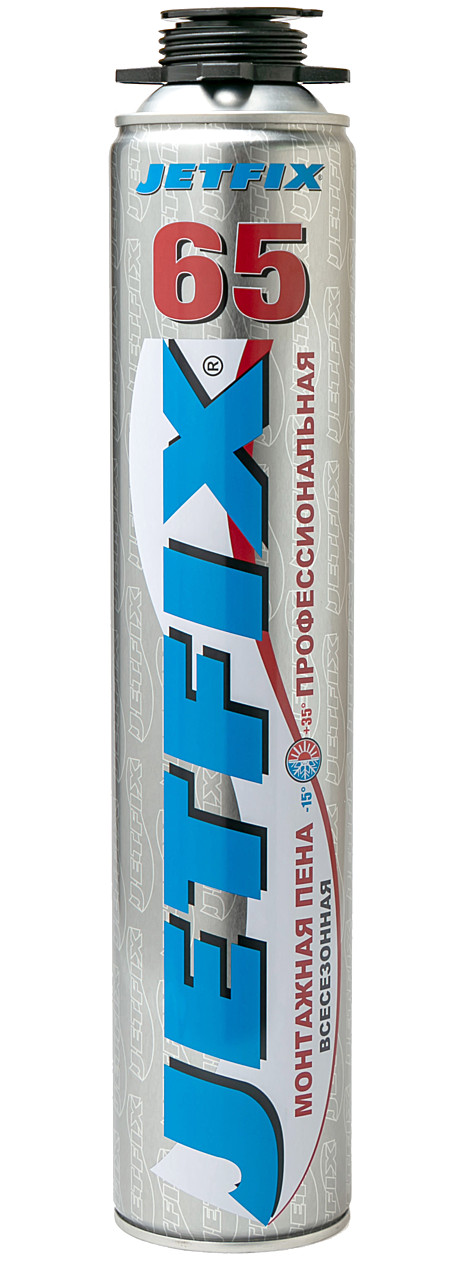 JETFIX 65 Пена монтажная профессиональная всесезонная 850мл (16шт/кор), 10033