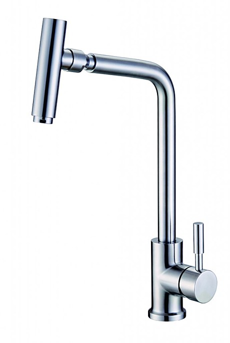 Смеситель для кухни aQuaDv, Нерж Сталь Арт 550 - 04 (1/10)