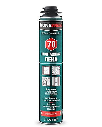 Пена монтажная KUDO DONEWELL 70 проф. всесезонная (12), DPP10U70