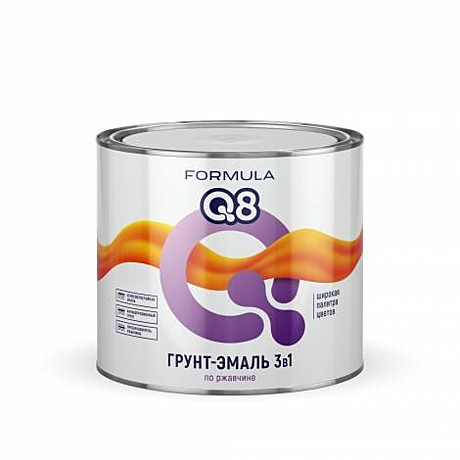 Грунт-эмаль  по ржавчине 3в1 FORMULA 2,7/2,6 кг серая (6)