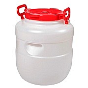 Бочка 30 л Дачная КРУГЛАЯ Белая, РАДИАН