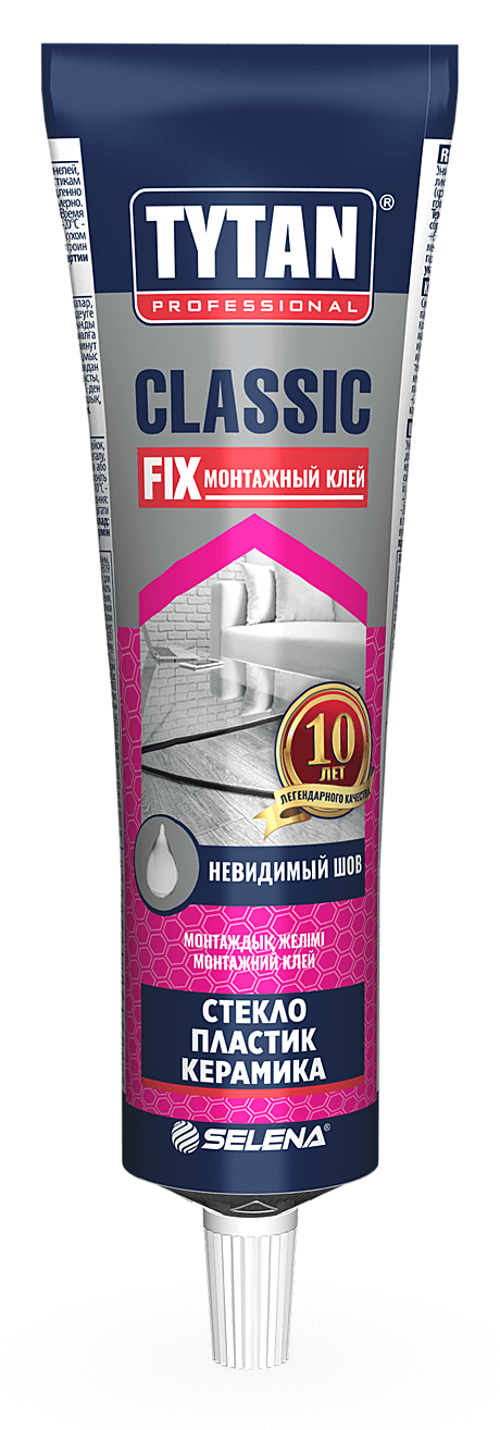 Клей монтажный Classic Fix б/цв ТИТАН 100 мл (12), 00388/72955