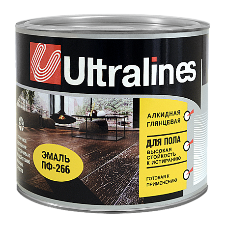 золот-коричневая  2,6 кг ULTRA LINES Эмаль ПФ-266 (6)