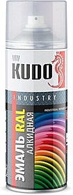 черный реактивный эмаль универсальная RAL-9005 KUDO  (12)