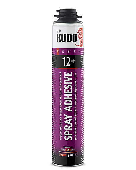 Клей профессиональный напыляемый для минеральной ваты KUDO PROFF SPRAY ADHESIVE