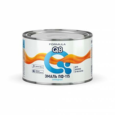 светло-голубая 0,4 кг FORMULA Q8 Эмаль ПФ-115 (28)