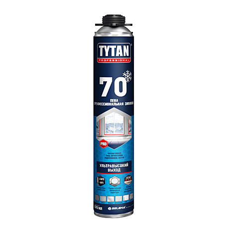 Пена монтажная Профессиональная TYTAN Professional Ultra 70 пена 870 мл ЗИМА (12)