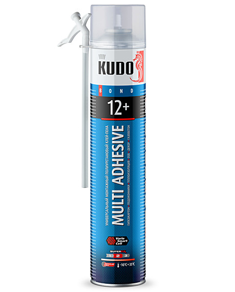 Клей-пена полиуретановый монтажный бытовой всесезонный KUDO НОМЕ 12+ (12)