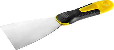 Шпатель нерж.профилироованное полотно STAYER 2к,ручка 80 мм 10045-08