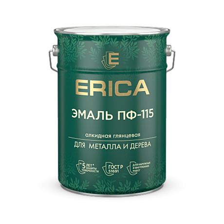 БИРЮЗОВАЯ 5,5 кг ПФ-115 эмаль алкидная глянцевая ERICA (2)